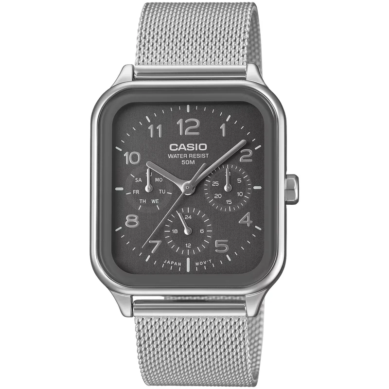 Montre Casio Homme MTP-M306M-8A Quartz Analogique Argent Noir