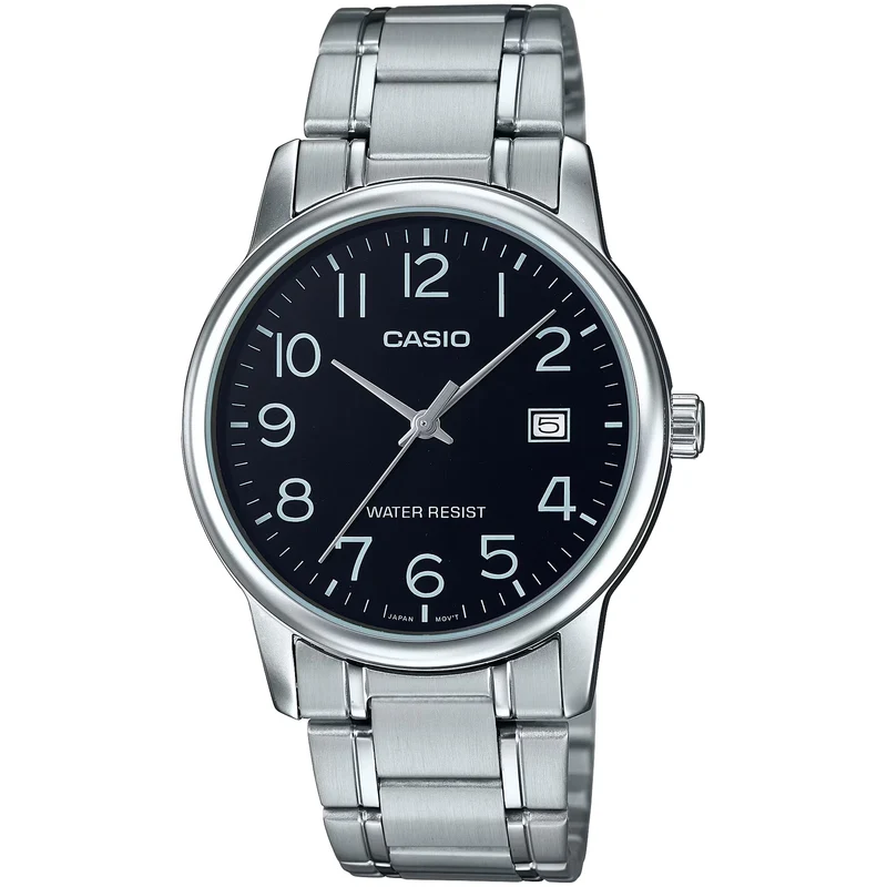Montre Casio Homme MTP-V002D-1B Quartz Analogique Argent Noir