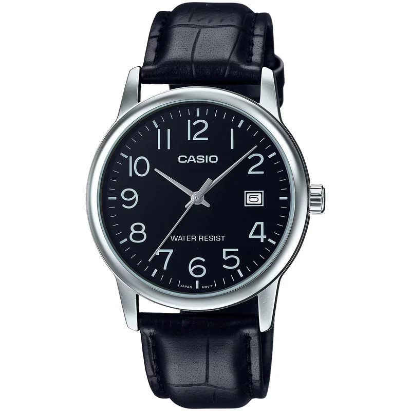 Montre Casio Homme MTP-V002L-1B Quartz Analogique Argent Noir