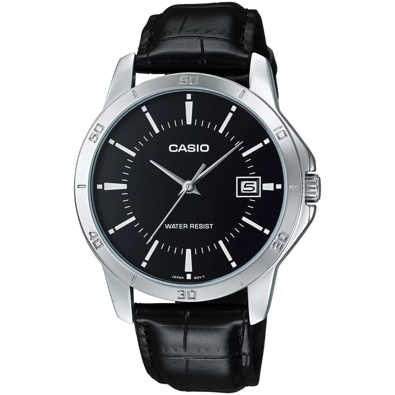 Montre Casio Homme MTP-V004L-1A Quartz Analogique Argent Noir