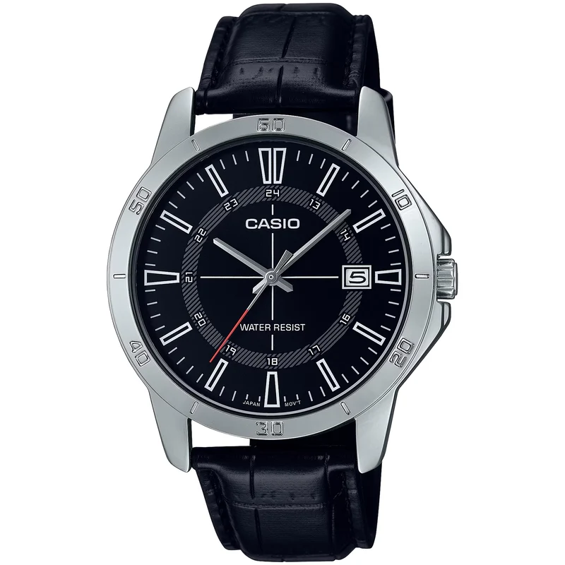 Montre Casio Homme MTP-V004L-1C Quartz Analogique Argent Noir