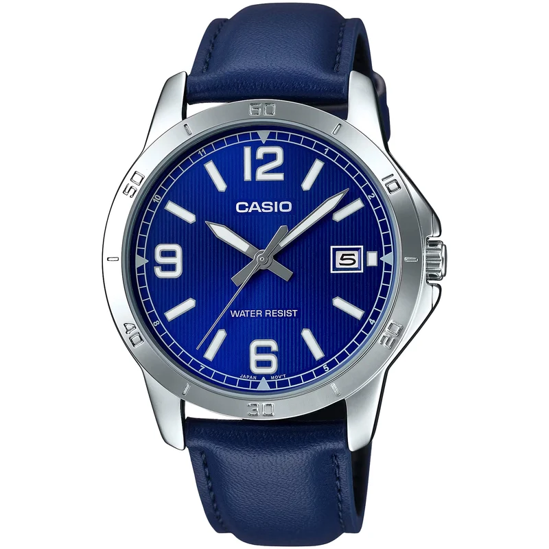 Montre Casio Homme MTP-V004L-2B Quartz Analogique Argent Bleu