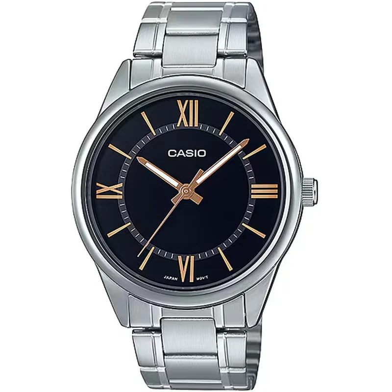 Montre Casio Homme MTP-V005D-1B5 Quartz Analogique Argent Noir