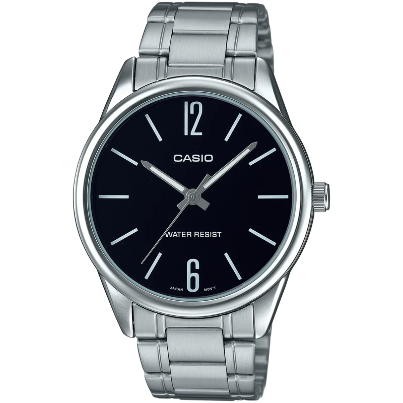 Montre Casio Homme MTP-V005D-1B Quartz Analogique Argent Noir