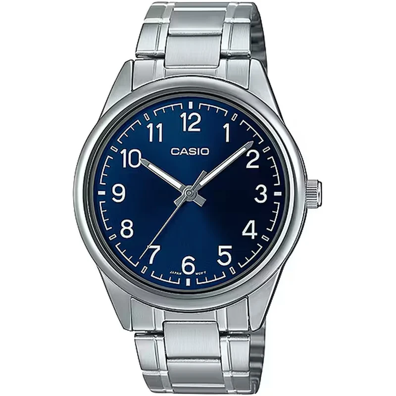 Montre Casio Homme MTP-V005D-2B4 Quartz Analogique Argent Bleu