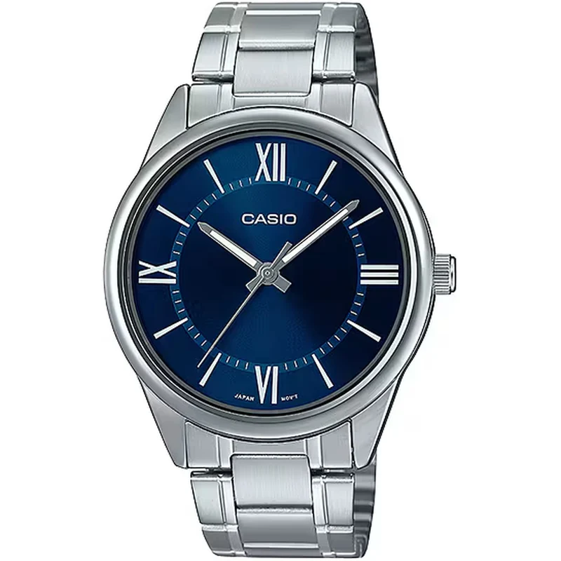 Montre Casio Homme MTP-V005D-2B5 Quartz Analogique Argent Bleu