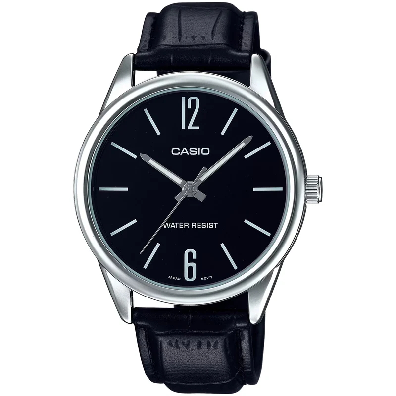 Montre Casio Homme MTP-V005L-1B Quartz Analogique Argent Noir