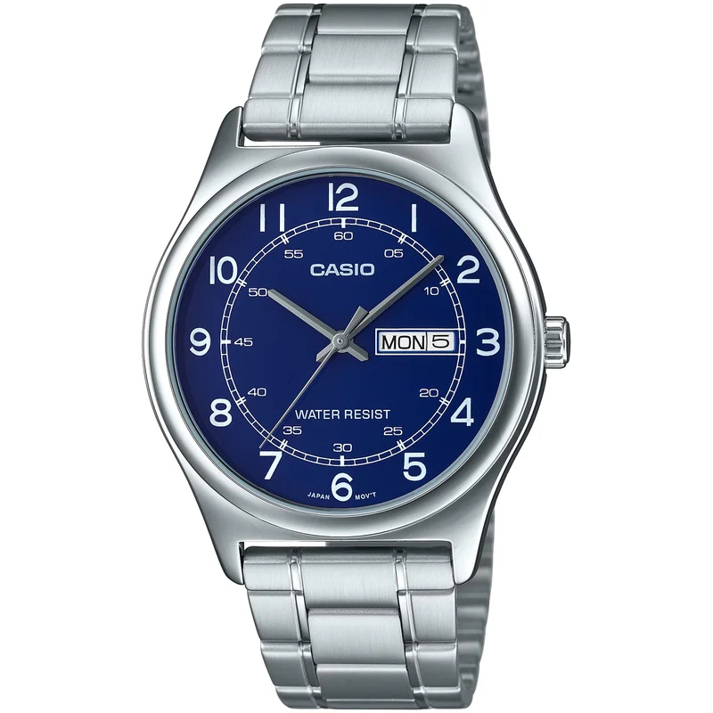 Montre Casio Homme MTP-V006D-2B Quartz Analogique Argent Bleu