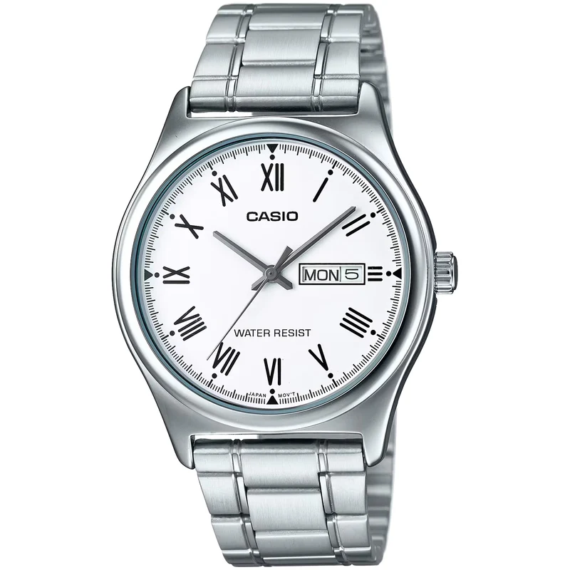 Montre Casio Homme MTP-V006D-7B Quartz Analogique Argent Blanc