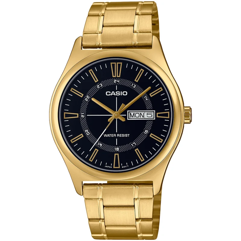 Montre Casio Homme MTP-V006G-1C Quartz Analogique Doré Noir