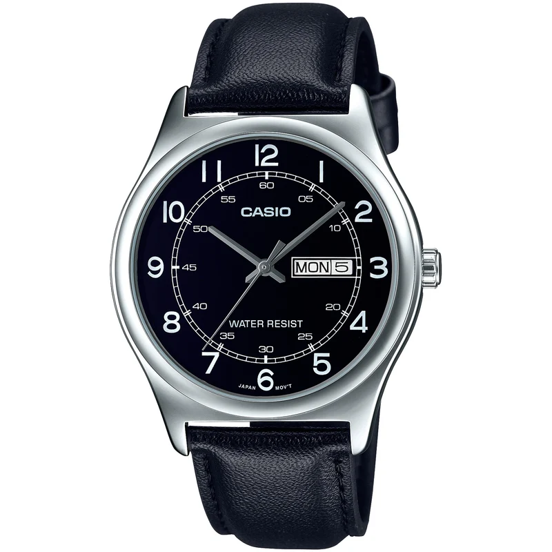 Montre Casio Homme MTP-V006L-1B2 Quartz Analogique Argent Noir