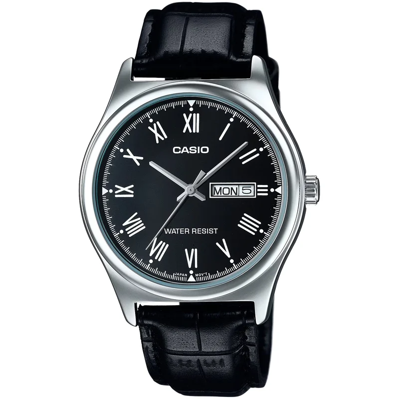 Montre Casio Homme MTP-V006L-1B Quartz Analogique Argent Noir