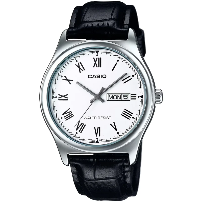 Montre Casio Homme MTP-V006L-7B Quartz Analogique Argent Blanc