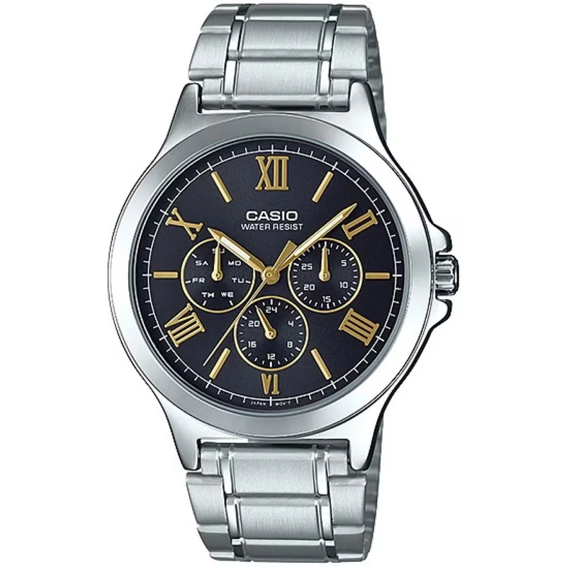Montre Casio Homme MTP-V300D-1A2 Quartz Analogique Argent Noir