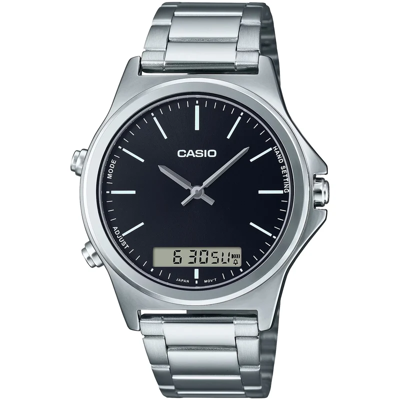 Montre Casio Homme MTP-VC01D-1E Quartz Analogique Argent Noir