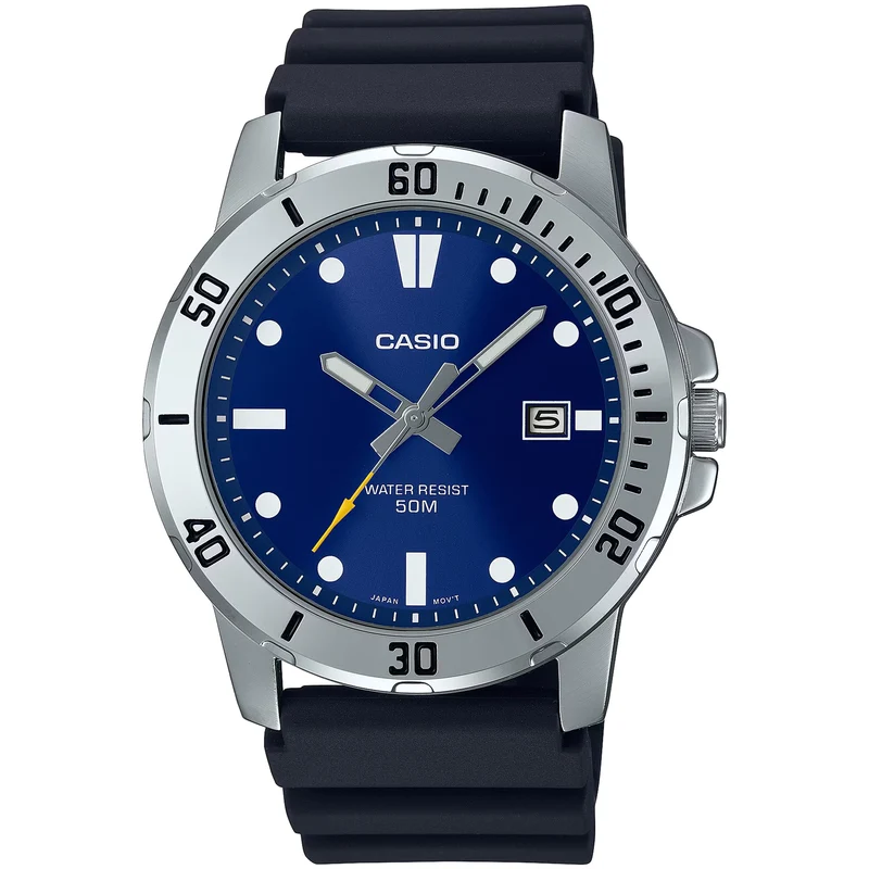 Montre Casio Homme MTP-VD01-2E Quartz Analogique Argent Bleu