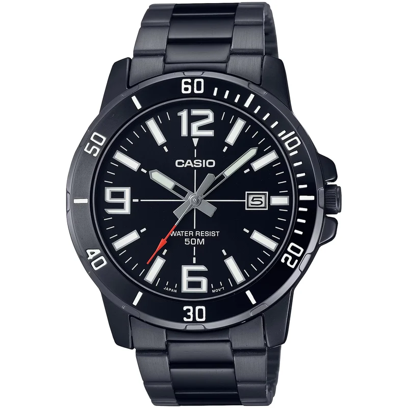 Montre Casio Homme MTP-VD01B-1B Quartz Analogique Noir