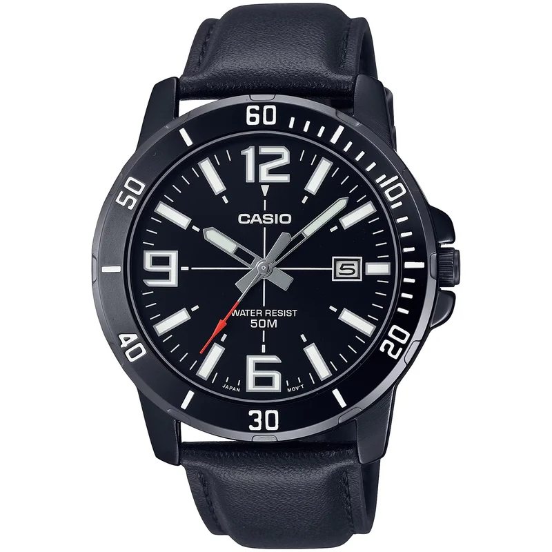 Montre Casio Homme MTP-VD01BL-1B Quartz Analogique Noir
