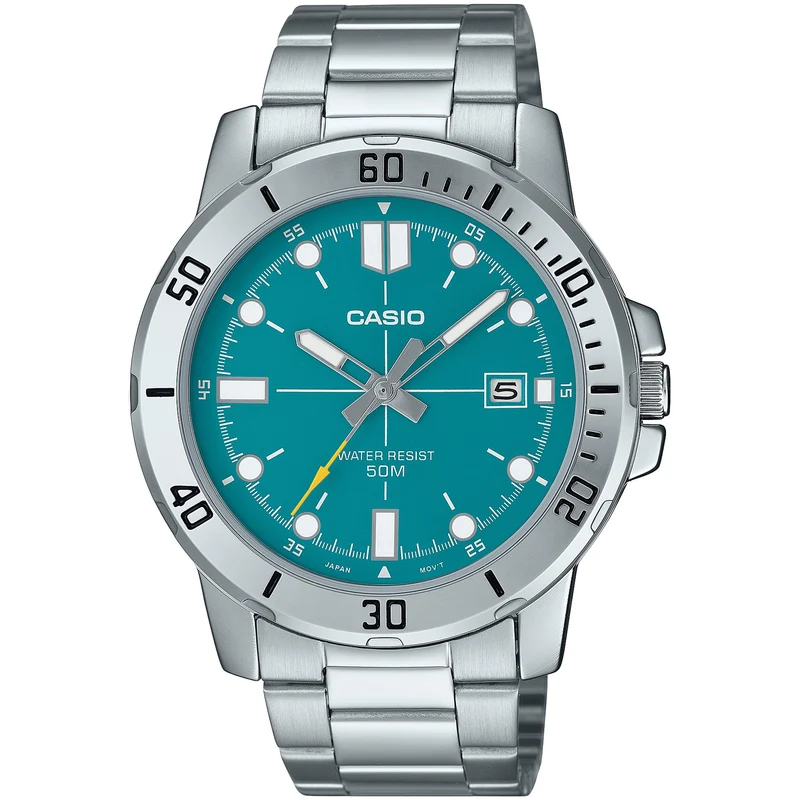 Montre Casio Homme MTP-VD01D-3E2 Quartz Analogique Argent Bleu