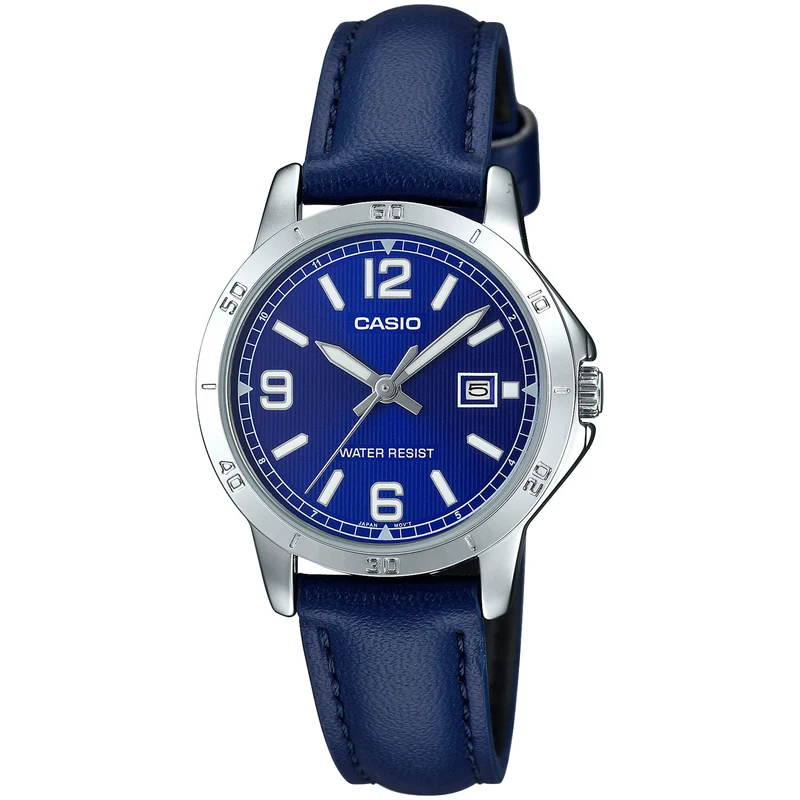 Montre Casio Femme LTP-V004L-2B Quartz Analogique Argent Bleu