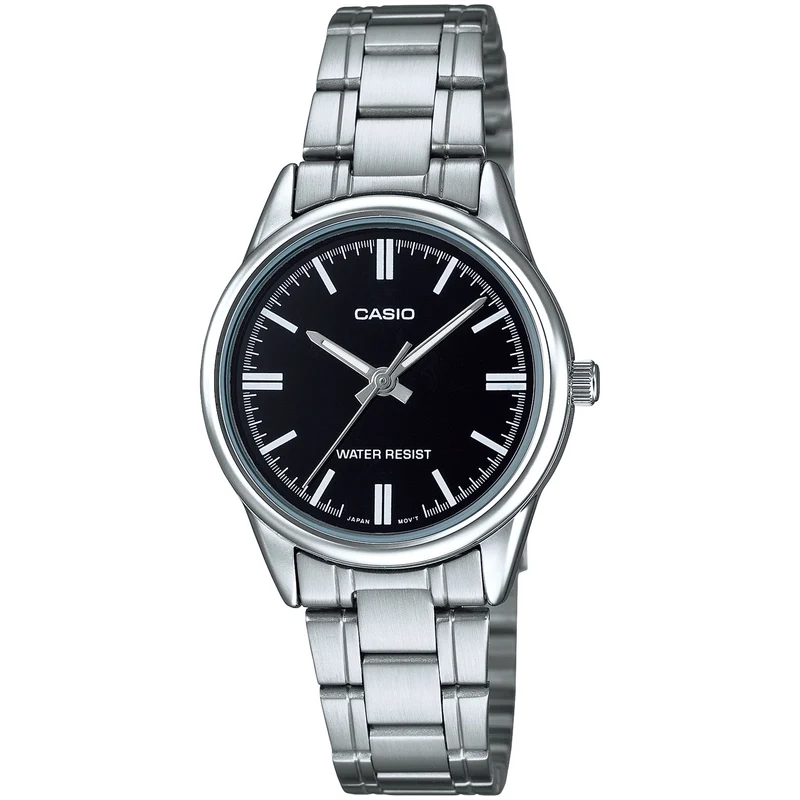 Montre Casio Femme LTP-V005D-1A Quartz Analogique Argent Noir