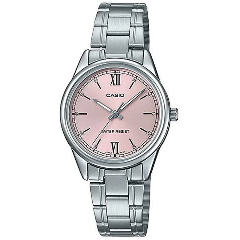 Montre Casio Femme LTP-V005D-4B2 Quartz Analogique Argent Rose