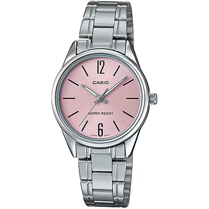 Montre Casio Femme LTP-V005D-4B Quartz Analogique Argent Rose