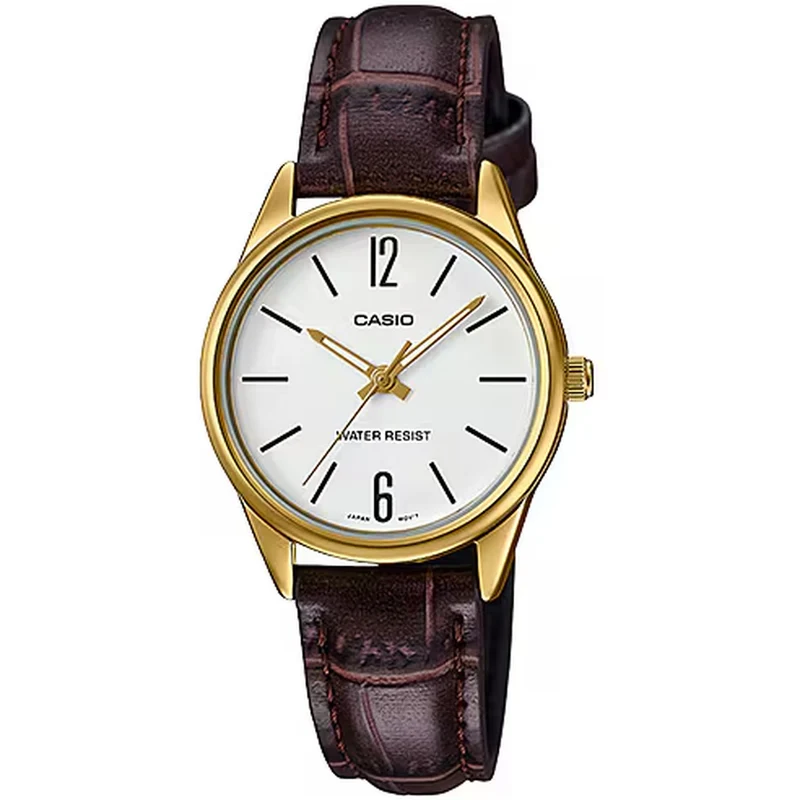 Montre Casio Femme LTP-V005GL-7B Quartz Analogique Doré Blanc
