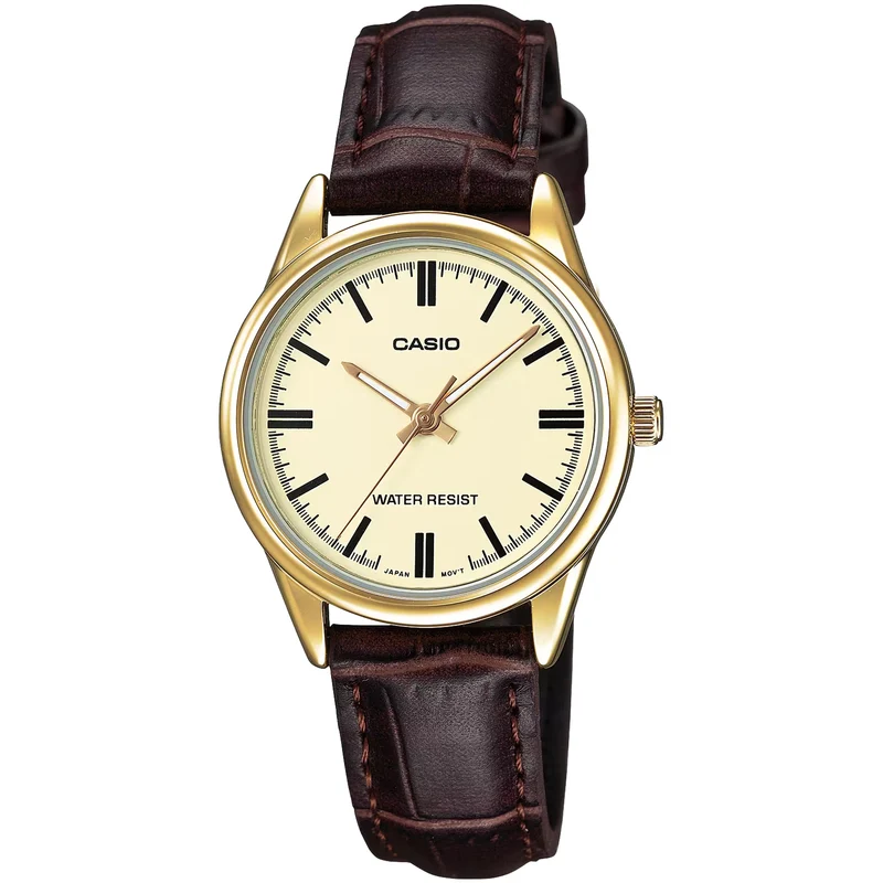 Montre Casio Femme LTP-V005GL-9A Quartz Analogique Doré Beige