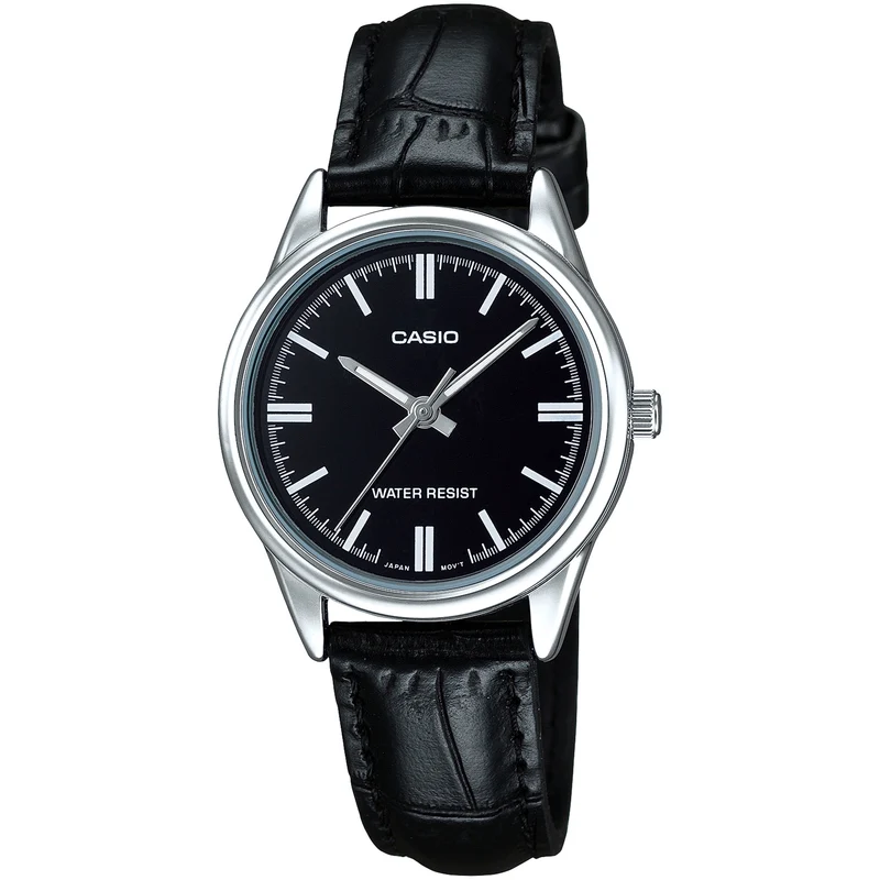 Montre Casio Femme LTP-V005L-1A Quartz Analogique Argent Noir