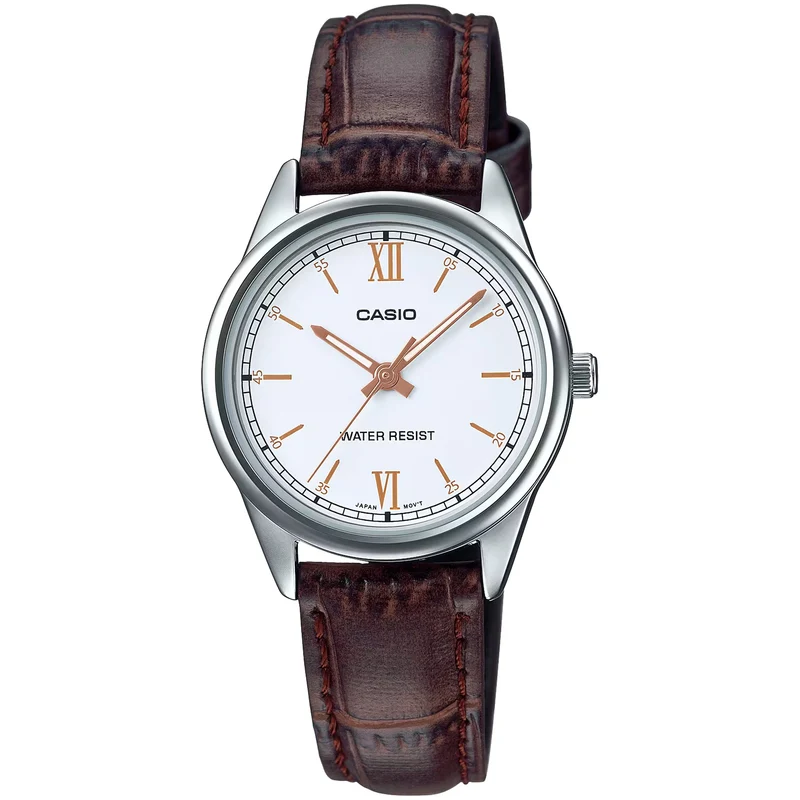 Montre Casio Femme LTP-V005L-7B3 Quartz Analogique Argent Blanc