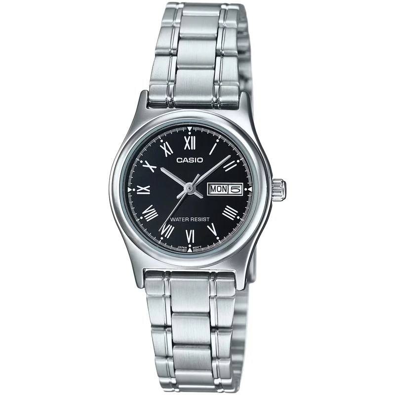 Montre Casio Femme LTP-V006D-1B Quartz Analogique Argent Noir