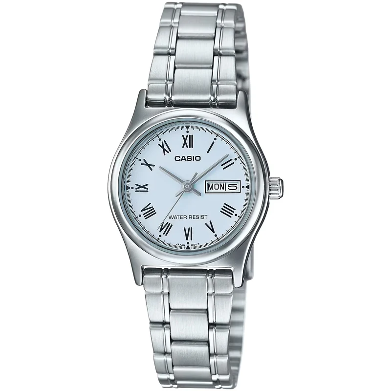 Montre Casio Femme LTP-V006D-2B Quartz Analogique Argent Bleu