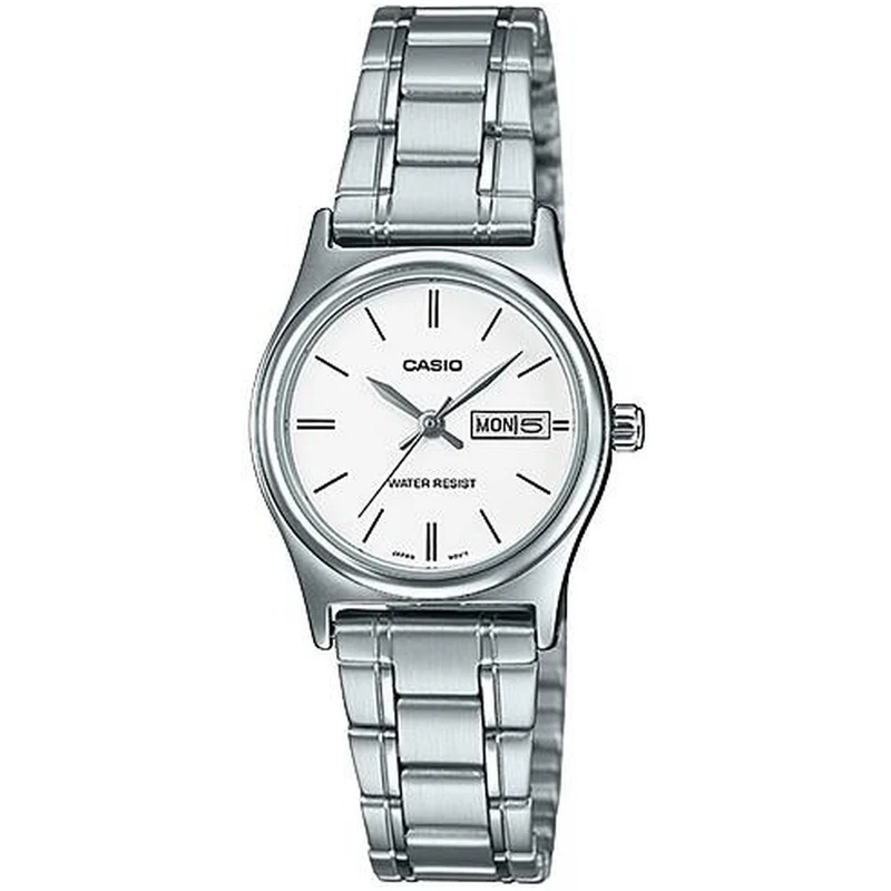 Montre Casio Femme LTP-V006D-7B2 Quartz Analogique Argent Blanc