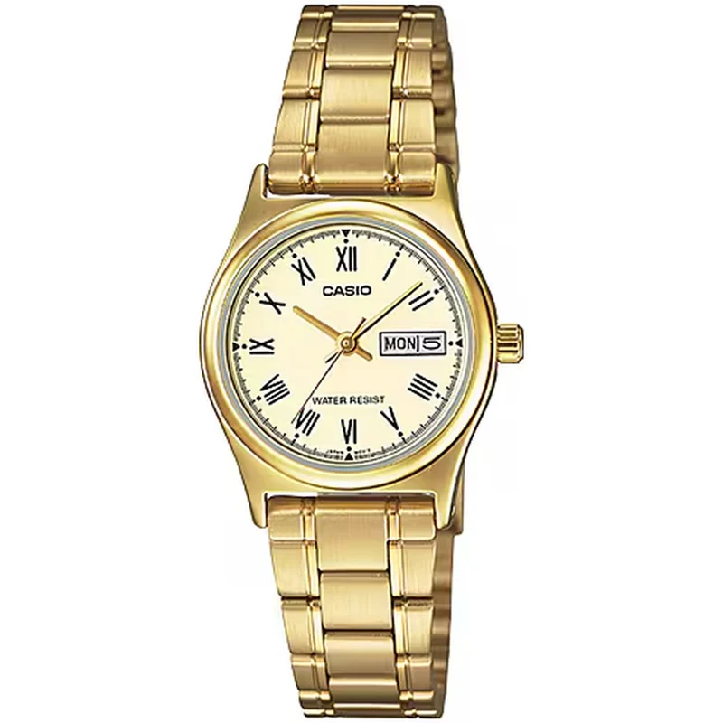 Montre Casio Femme LTP-V006G-9B Quartz Analogique Doré Beige