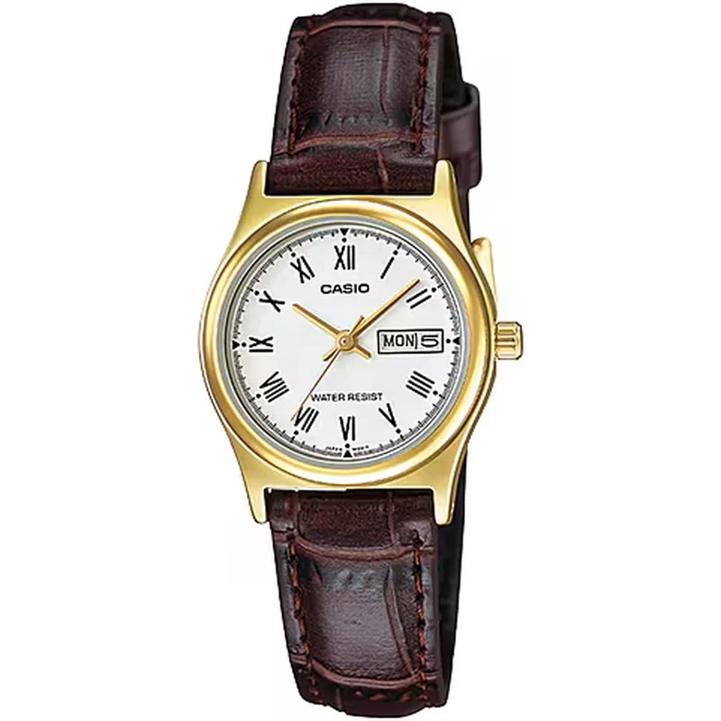 Montre Casio Femme LTP-V006GL-7B Quartz Analogique Doré Blanc