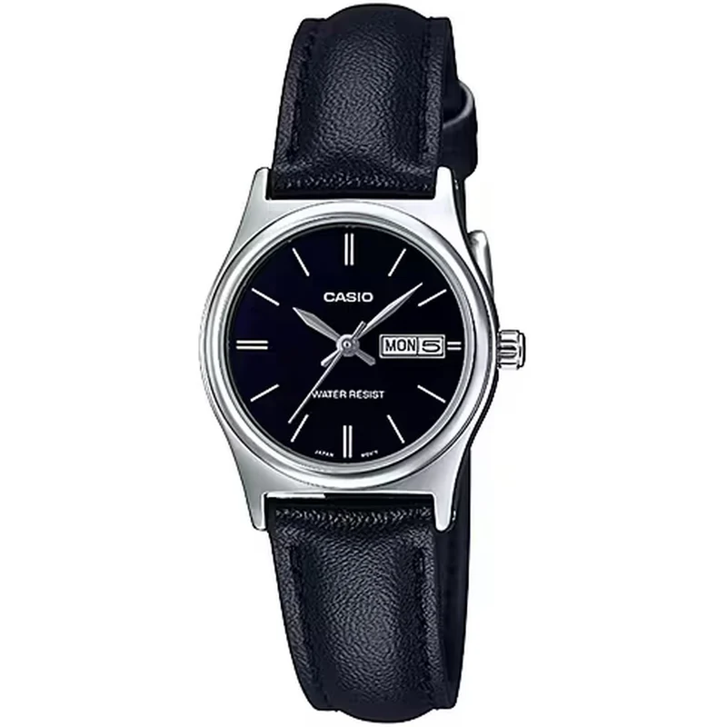 Montre Casio Femme LTP-V006L-1B2 Quartz Analogique Argent Noir