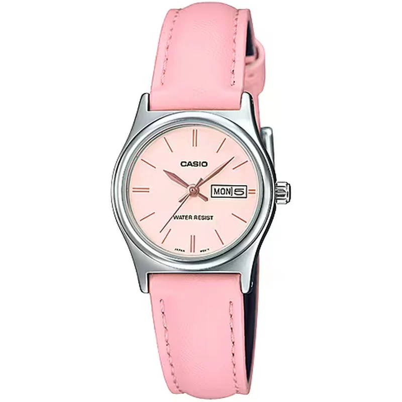 Montre Casio Femme LTP-V006L-4B Quartz Analogique Argent Rose