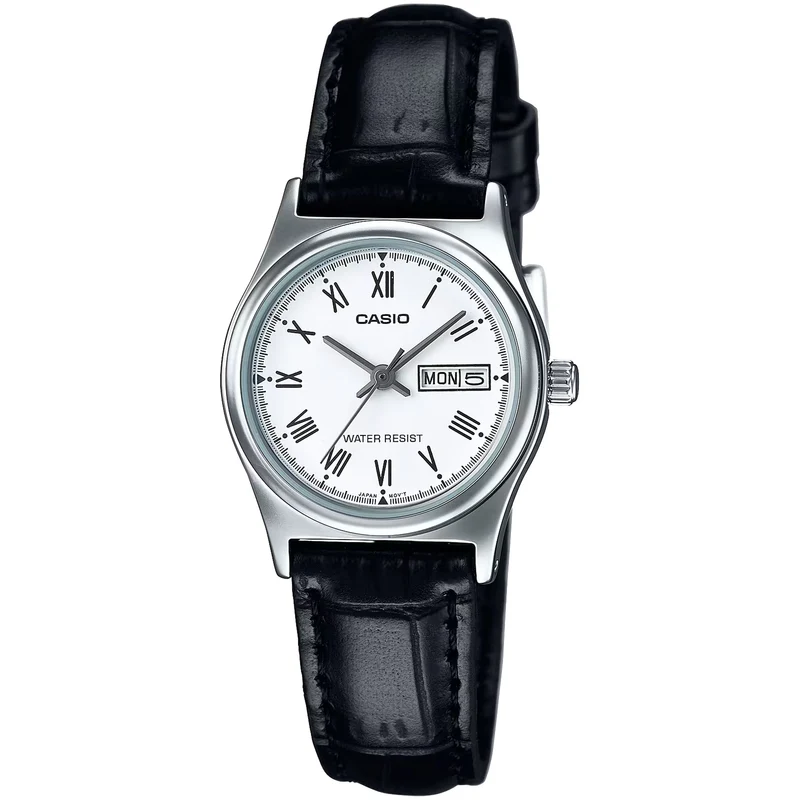 Montre Casio Femme LTP-V006L-7B Quartz Analogique Argent Blanc
