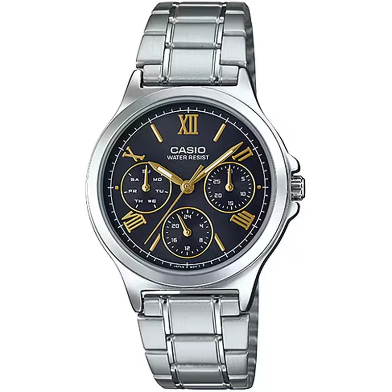 Montre Casio Femme LTP-V300D-1A2 Quartz Analogique Argent Noir