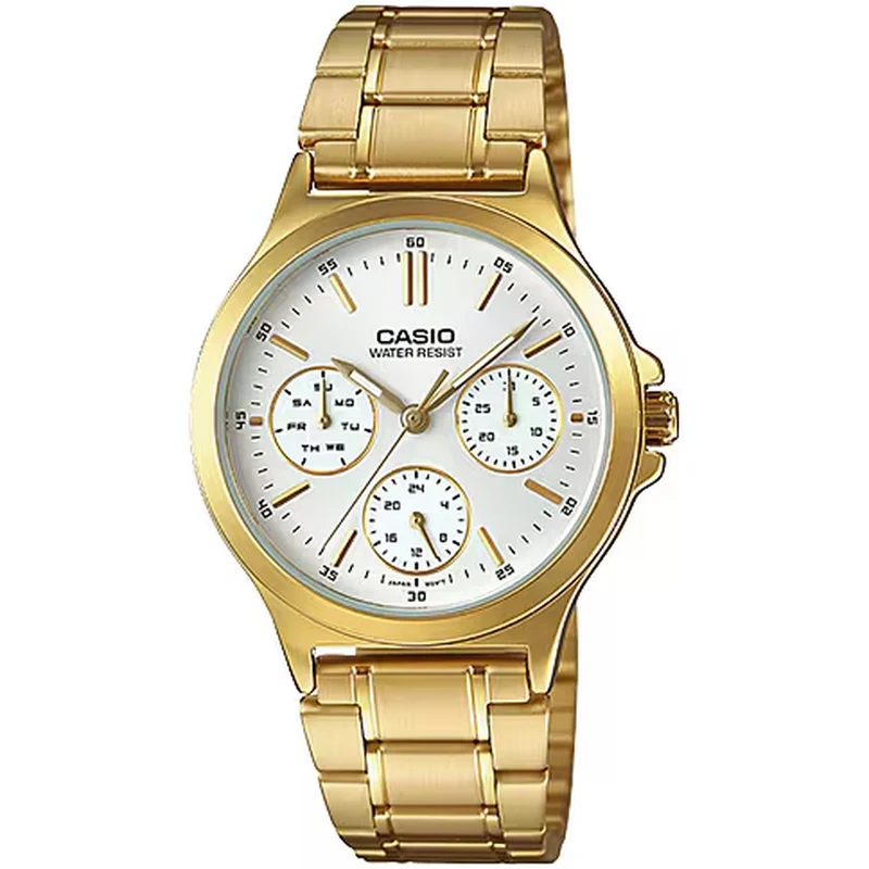 Montre Casio Femme LTP-V300G-7A Quartz Analogique Doré Argent