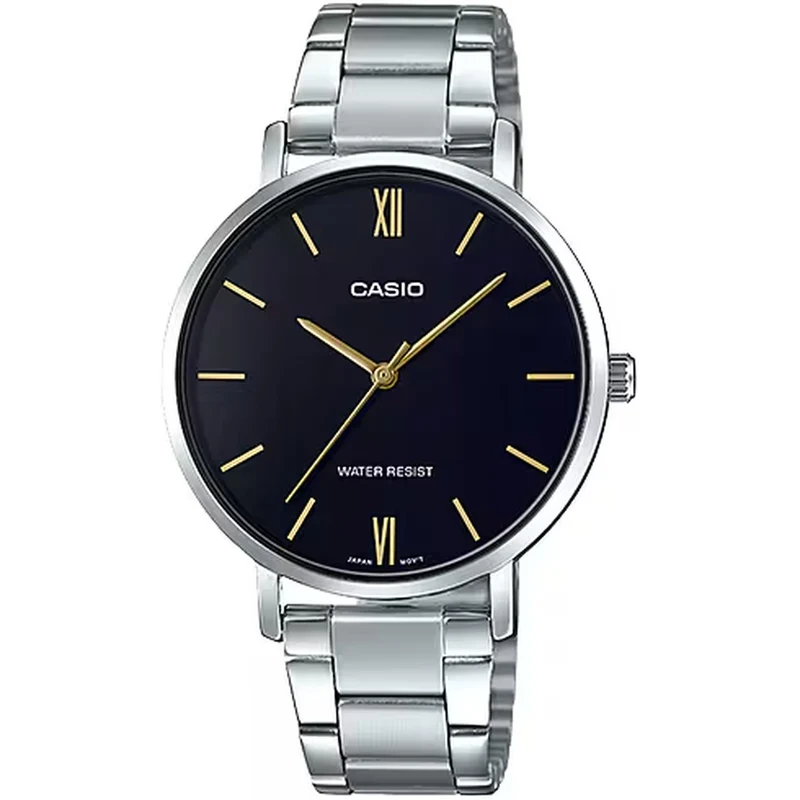 Montre Casio Femme LTP-VT01D-1B Quartz Analogique Argent Noir