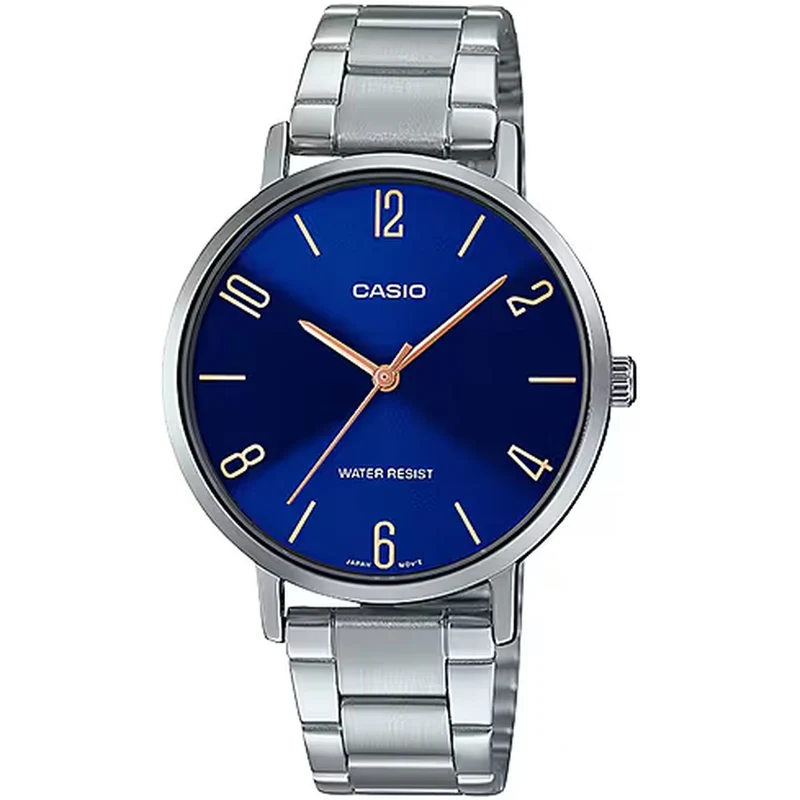 Montre Casio Femme LTP-VT01D-2B2 Quartz Analogique Argent Bleu