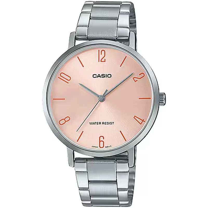 Montre Casio Femme LTP-VT01D-4B2 Quartz Analogique Argent Rose