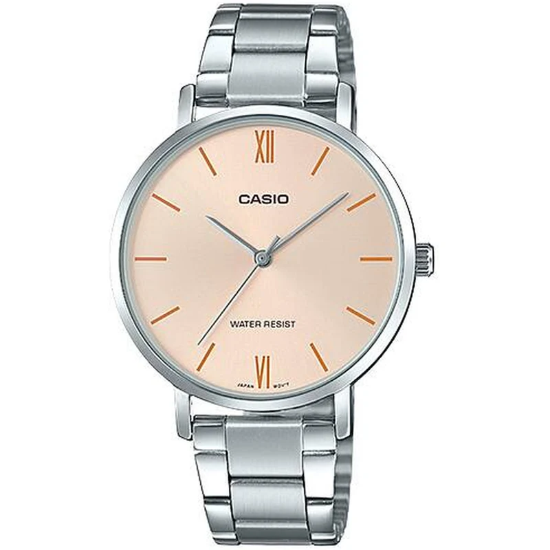 Montre Casio Femme LTP-VT01D-4B Quartz Analogique Argent Rose