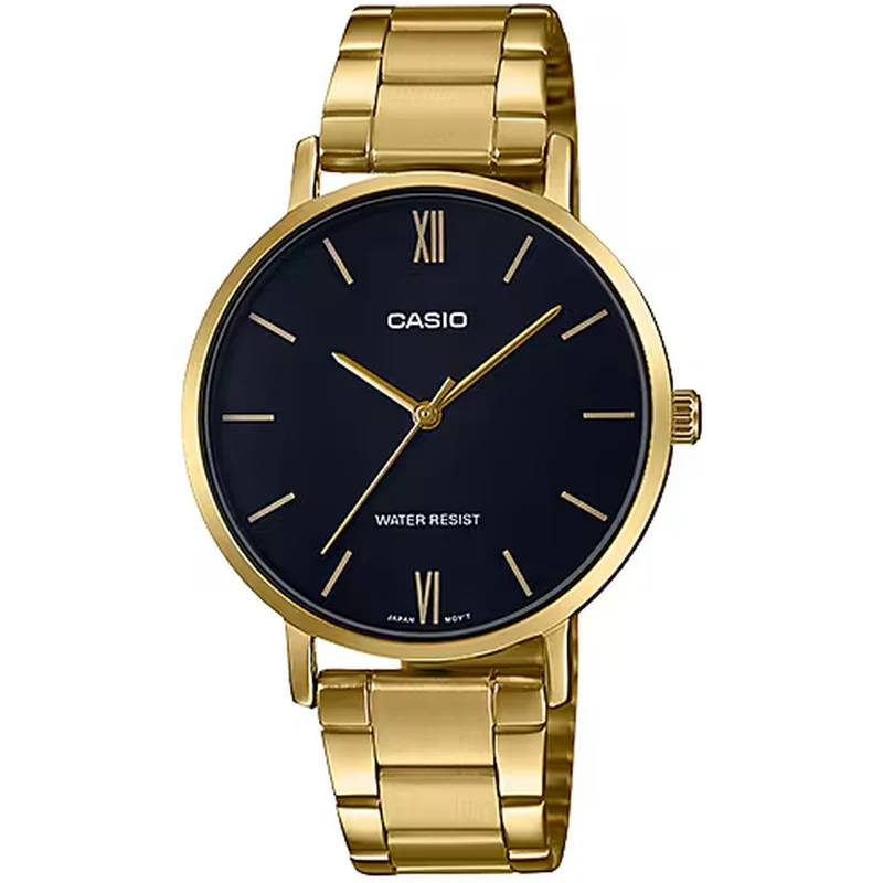 Montre Casio Femme LTP-VT01G-1B Quartz Analogique Doré Noir