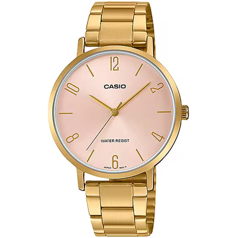 Montre Casio Femme LTP-VT01G-4B Quartz Analogique Doré Rose