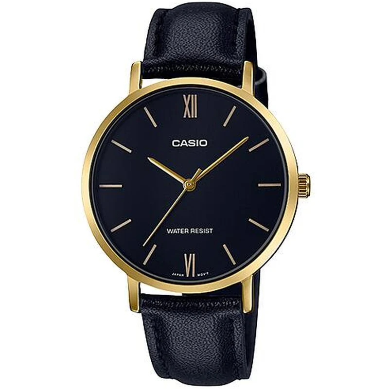 Montre Casio Femme LTP-VT01GL-1B Quartz Analogique Doré Noir