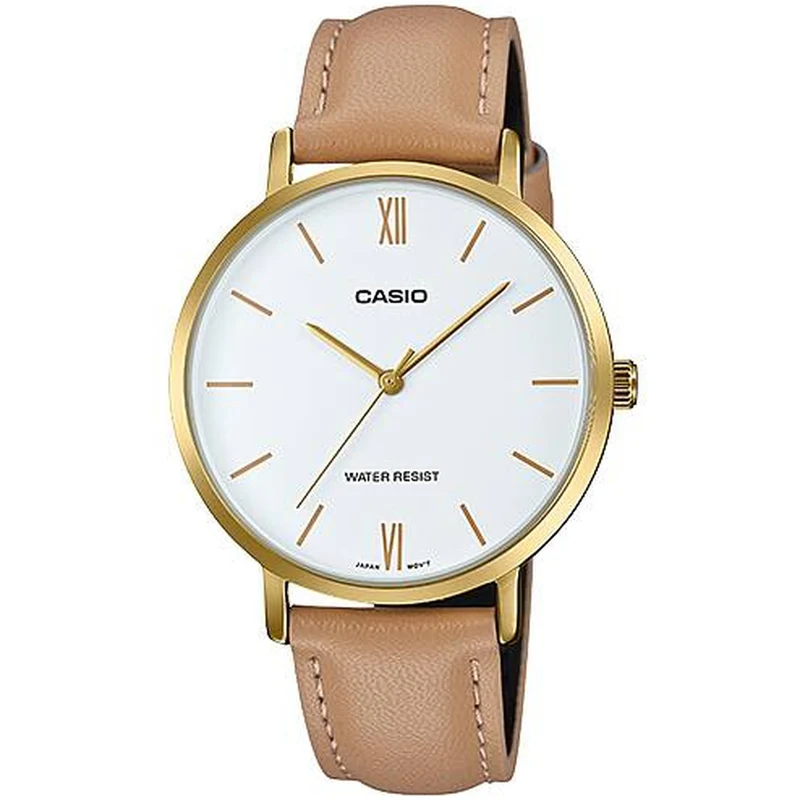 Montre Casio Femme LTP-VT01GL-7B Quartz Analogique Doré Blanc