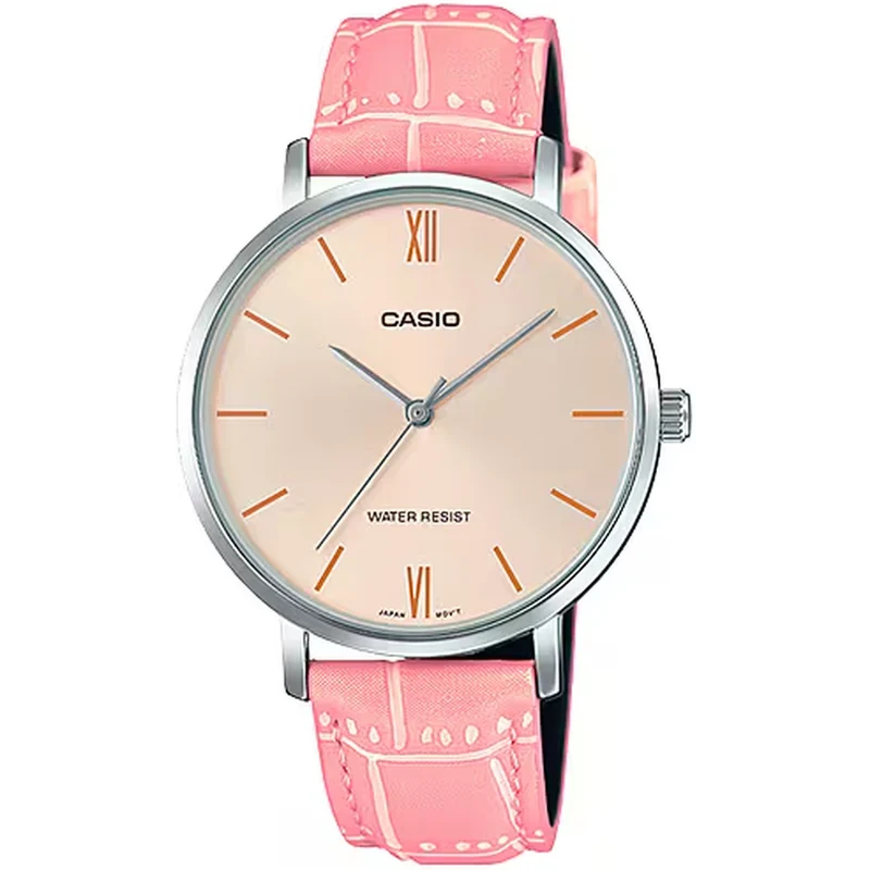 Montre Casio Femme LTP-VT01L-4B Quartz Analogique Argent Rose